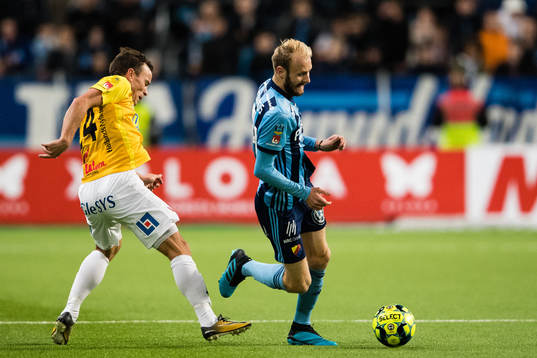 Falkenbergs Anton Wede och Djurgårdens Curtis Edwards