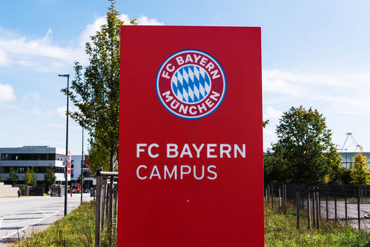 A sign outside the Bayern Munich Campus