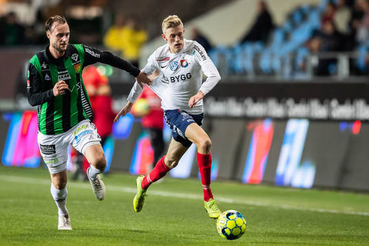 GAIS Niklas Olsson och Örgrytes Alexander Bernhardsson