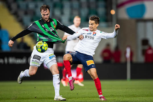 GAIS Niklas Olsson och Örgrytes Amin Affane