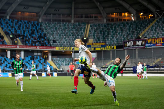 Örgrytes Alexander Bernhardsson och GAIS Evaldo Nascimento