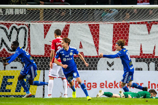 Sundsvalls spelare jublar