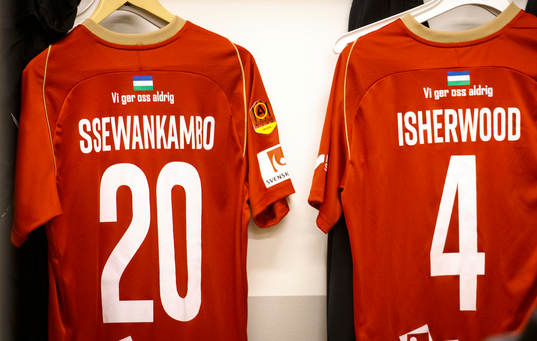 Östersunds Isak Ssewankambo och Thomas Isherwood