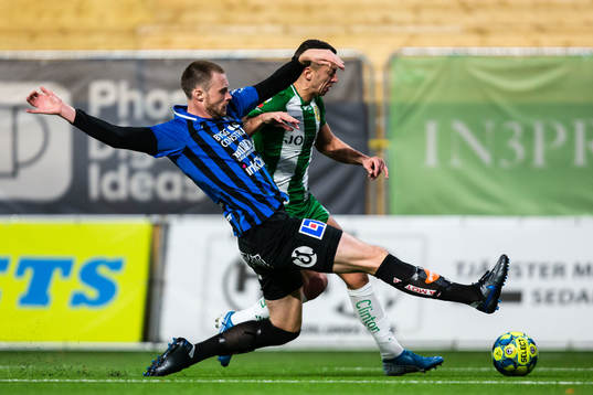 Hammarbys Nikola Djurdjic och Sirius Daniel Jarl
