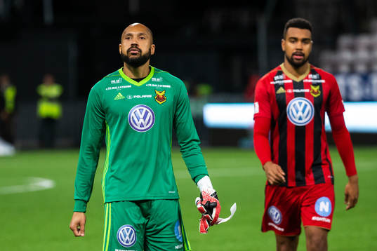 Östersunds målvakt Aly Keita och Noah Sonko Sundberg