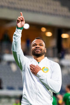 Hammarbys Serge-Junior Martinsson Ngouali jublar