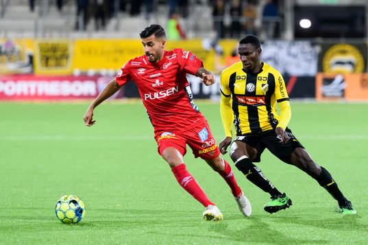 Elfsborgs Rami Kaib och Häckens Godswill Ekpolo