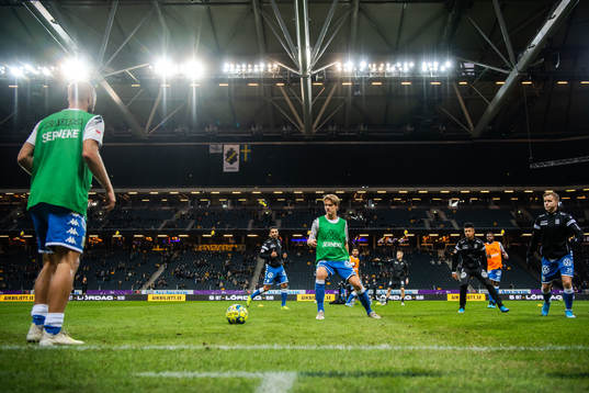 IFK Göteborgs spelare värmer upp