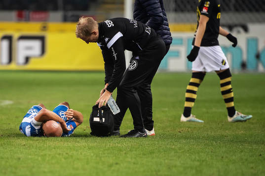 IFK Göteborgs Robin Söder har ont