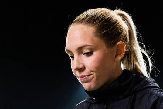 Elin Rubensson of Göteborg looks dejected