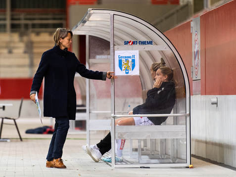 Bianca Rech, Sporting Director of Bayern Munich removes a