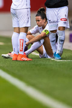 Beata Kollmats of Göteborg looks dejected