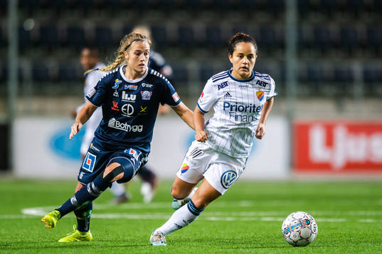 Linköpings Filippa Angeldal och Djurgårdens Malin Diaz