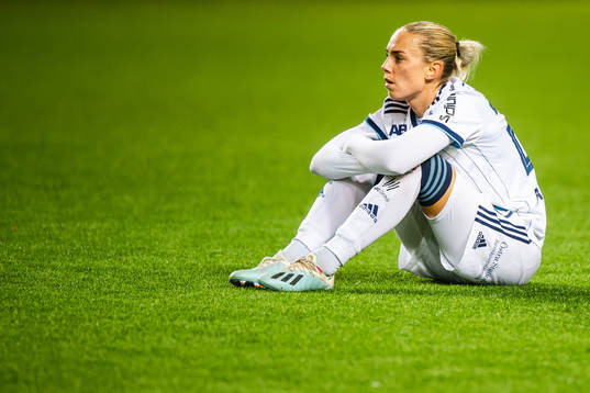 Djurgårdens Petronella Ekroth deppar