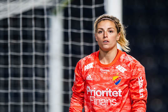 Djurgårdens målvakt Jennifer Pelley