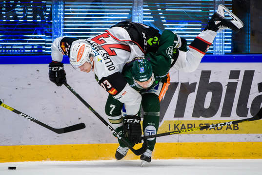 Malmö Redhawks Adam Ollas Mattsson och Färjestads Johan
