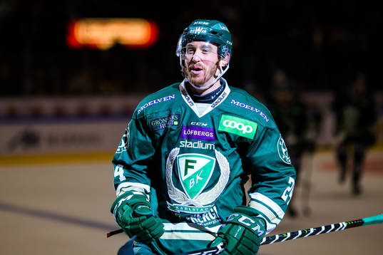 Färjestads Jonathon Blum jublar