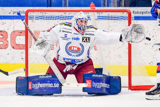 Oskarshamns målvakt Fredrik Pettersson-Wentzel