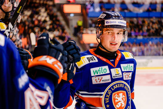 Växjös Jacob Forsbacka-Karlsson jublar