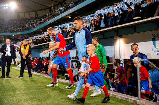 Malmö FFs Markus Rosenberg och Helsingborgs Andreas