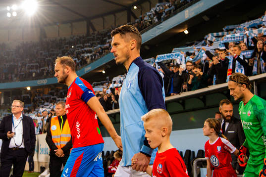 Malmö FFs Markus Rosenberg och Helsingborgs Andreas
