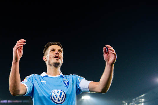 Malmö FFs Markus Rosenberg tackar publiken