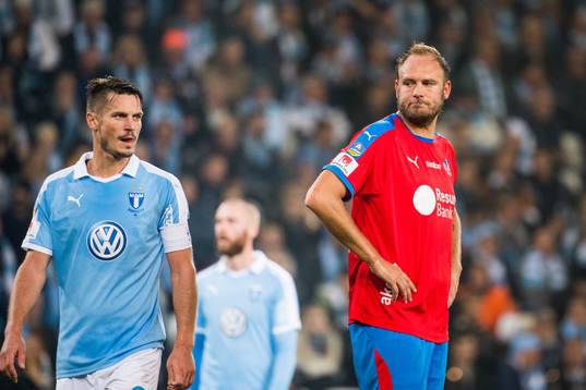 Helsingborgs Andreas Granqvist och Malmö FFs Markus