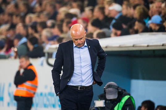 Malmö FFs tränare Uwe Rösler deppar