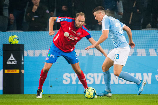 Helsingborgs Andreas Granqvist och Malmö FFs Marcus