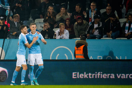 Malmö FFs Arnór Traustason och Sören Rieks