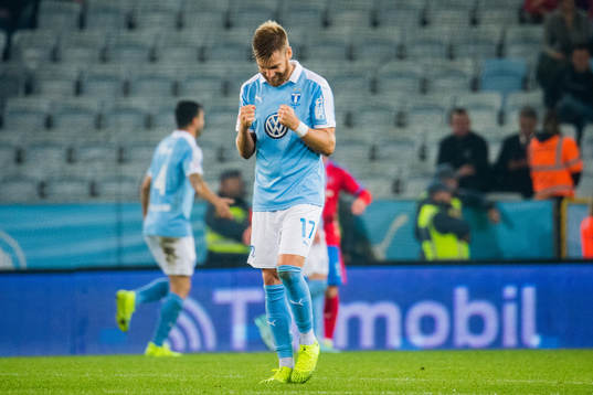 Malmö FFs Rasmus Bengtsson jublar