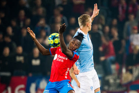 Helsingborgs Mamudu Moro och Malmö FFs Sören Rieks