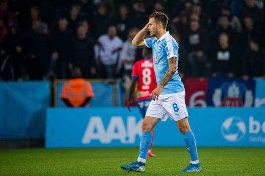 Malmö FFs Arnór Traustason deppar