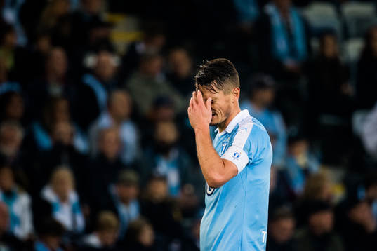 Malmö FFs Markus Rosenberg deppar