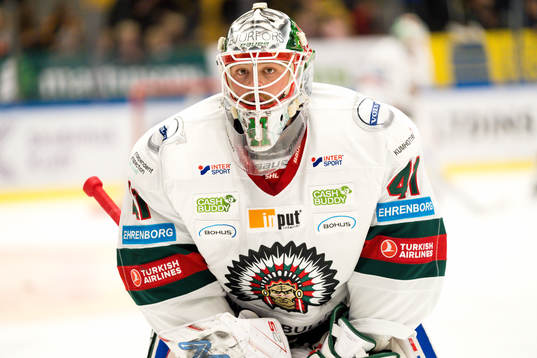 Frölundas målvakt Niklas Rubin
