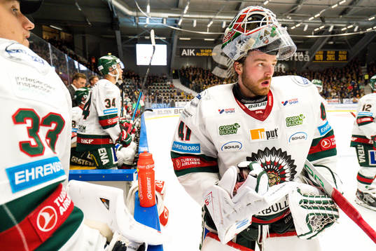 Frölundas målvakt Niklas Rubin