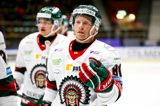 Frölundas Ryan Lasch jublar