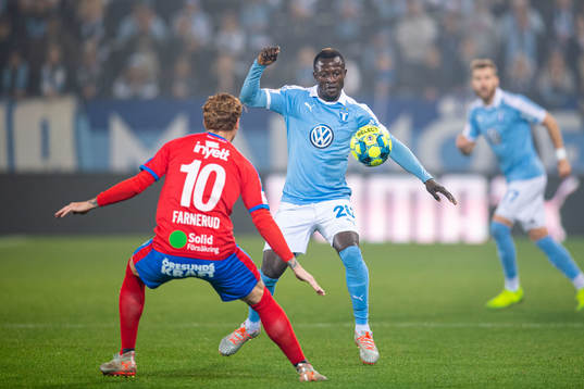 Helsingborgs Alexander Farnerud och Malmö FFs Bonke
