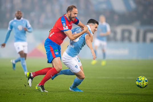 Helsingborgs Andreas Granqvist och Malmö FFs Marcus