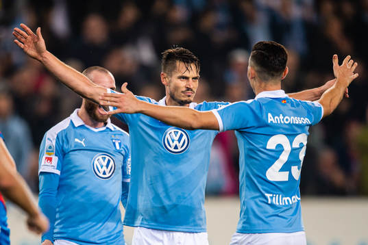 Malmö FFs Markus Rosenberg jublar