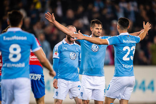 Malmö FFs Markus Rosenberg jublar