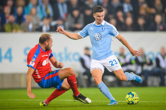 Malmö FFs Marcus Antonsson och Helsingborgs Andreas