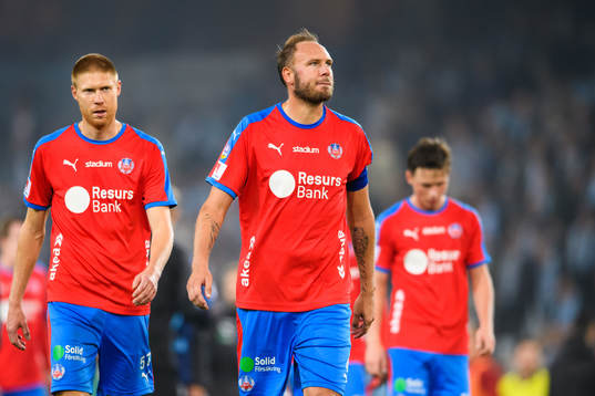 Helsingborgs Markus Holgersson och Andreas Granqvist deppar