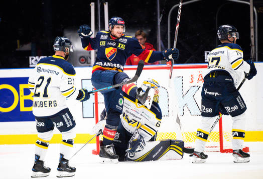 Djurgårdens Anton Hedman jublar