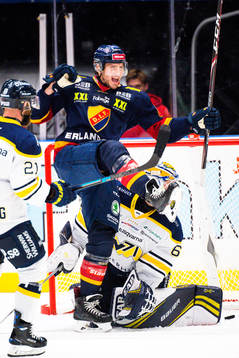 Djurgårdens Anton Hedman jublar