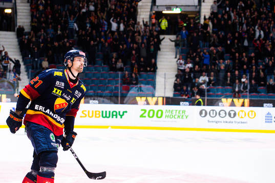 Djurgårdens Patrik Berglund jublar