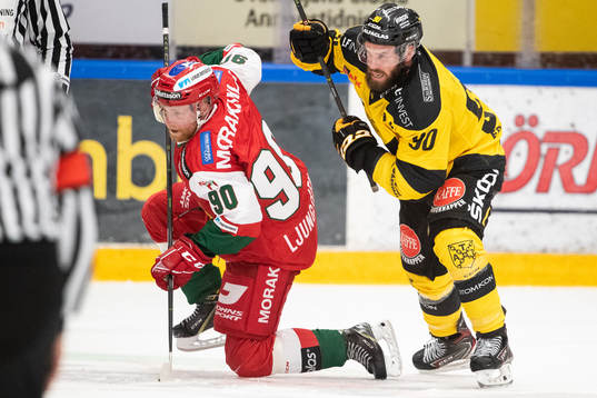 Moras Daniel Ljungren och Västerås Kelsey Tessier