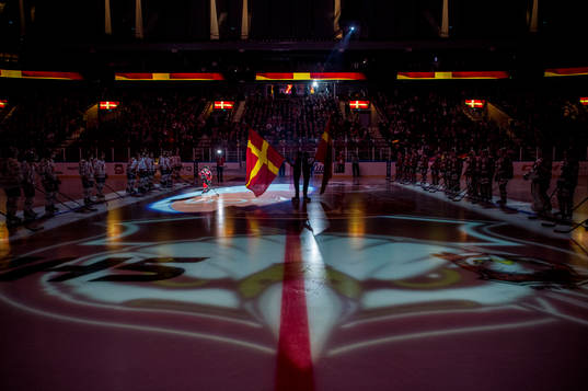 Malmö arena innan ishockeymatchen i SHL mellan Malmö