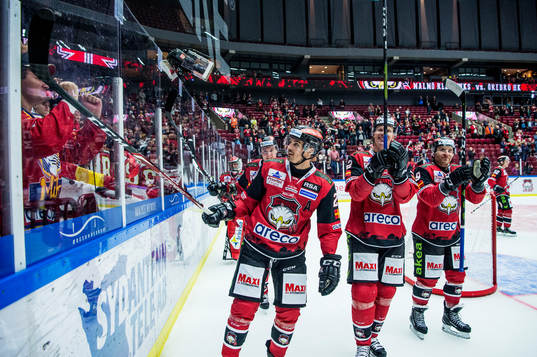 Malmö Redhawks Henrik Hetta, Lars Bryggman och Frederik