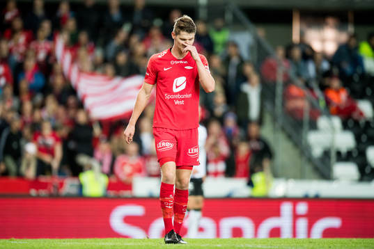 Christian Rismark of Brann looks dejected